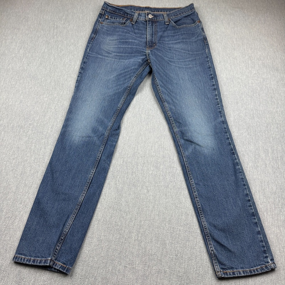 Levis 511 Jeans Mens 32x32 Blue Light Wash Slim Fit Denim Pants Classic Workwear